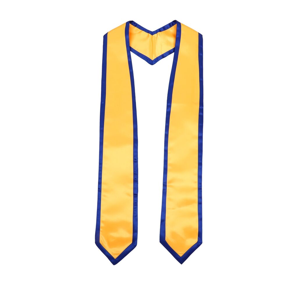 1334 Graduation Honor Stole Classic End with Trim for Unisex Adult 72